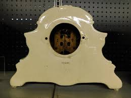 Lot - Royal Bonn Porcelain Ansonia Mantle Clock