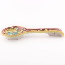 Spoon rest - Verdigris and red Baroque style - Sicily Lover