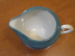 Flintridge Carondale China Creamer Teal Flowers | eBay