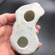 Vintage 1993 Artist Signed Ceramic Cat Kitten Pink Ribbons ...