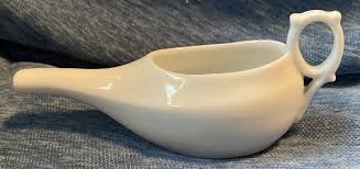 Antique Vintage White Porcelain Invalid Infant Feeder Cup ...