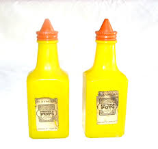 Vintage Pantry Pops Gemco USA Glass Fired-On Oil & Vinegar ...