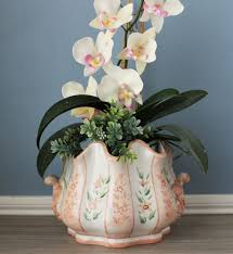 Vintage Italian Ceramic Planter: Hand-painted Floral Vase With Handles - Etsy Israel