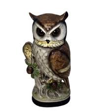 Vintage Ceramic OWL on a Tree Branch Figurine, MINT Condition, Circa 1950s-1970s, Large Statue 9" Tall, Midcentury MCM Decor, Made in Japan - Etsy