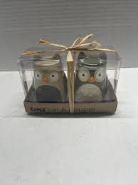 Owl Salt and Pepper Shaker Set by Tag, New in the box. | eBay