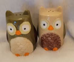 OWL Salt and Pepper Shakers 3 inch Tall | eBay