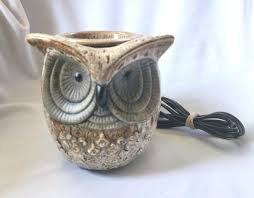 Retired Scentsationals Tan Brown Owl Bird Wax Warmer Ceramic ...