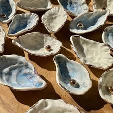 Vintage Blue Oyster Ceramic Individual Casserole Dish - Etsy