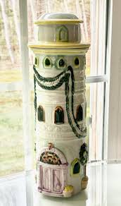 TALL LEMON TREE TUSCAN STYLE CERAMIC KITCHEN PASTA CANISTER ...