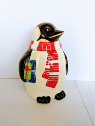 Penguin Christmas Holiday Hand Painted For Nonni's Ceramic ...