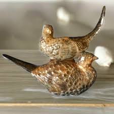 Vintage Japanese Pottery Pheasant Set: Mid-century Armbee San Francisco - Etsy