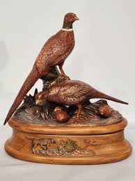 1982 Pheasant Ceramic Trinket Dish, Mike's, Ceramic Molds, Inc. Male, Female, 2 Baby Chick's, Stunning Hobby Piece Signed 1987, 11" Tall - Etsy Ireland