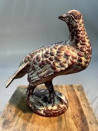 Painted Grouse, Rustical Grouse, Table Decor Bird, Elegant Grouse, Bird Statue, Grouse Figurine, Red Grouse Sculpture, Garden Decor - Etsy UK