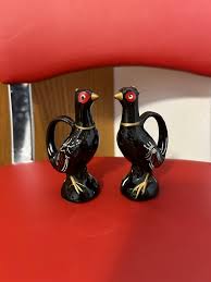 VINTAGE PORCELAIN PIE BIRD DECORATIVE HAND PAINTED CERAMIC ...