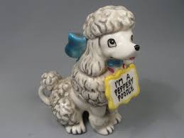 3½ Pairs (7 Pieces) Antique Ceramic POODLE Salt & Pepper Shakers. #45 | eBay