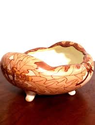 1898-1918 Hohenzollern Germany Footed Hand Painted Acron Oak ...