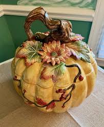 Fitz And Floyd Harvest Heritage Pumpkin Soup Tureen (No ...