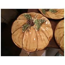 Vintage St. Remy Ambiance Pumpkin Plates (3) - Ruby Lane