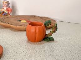 1997 Thanksgiving Miniature Tea Set 8 piece Handpainted Poly Resin | eBay