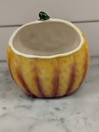 Vintage 1967 Hallowen Pumpkin Planter, Candy Holder, ETC | eBay