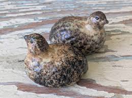 Miniature Ceramic Partridge - Etsy