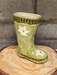 Vintage Ceramic Rain Boot Vase. Vase 1990s. - Etsy Israel