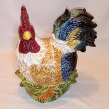 Jay Imports | Kitchen | Vintage Hand Painted Ceramic Rooster ...