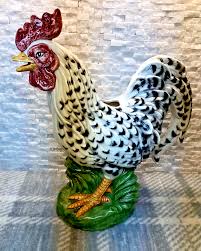 Large Vintage 1990 Fitz & Floyd Poulet Ceramic Chicken ...