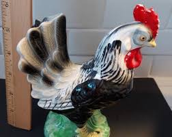 Vintage Ceramic Chicken Made in Japan Kitchy Rooster Lover ...
