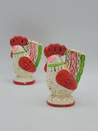 Lego Japan Rooster Salt & Pepper Shakers Leo Goldman Imports - 4.5" Tall ... | eBay