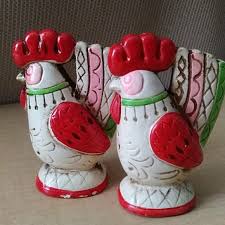 Vintage Lego Rooster Salt & Pepper Shakers | Kitchen | Vintage Lego Rooster Salt Pepper Shakers | Poshmark