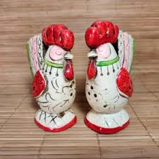 Vintage Rooster Salt and Pepper Shakers - Etsy Canada