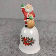 Santa Claus 1988 Porcelain Christmas Dinner Bell 4.5" | eBay