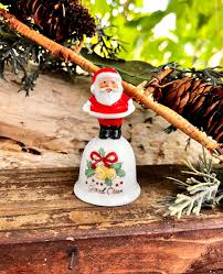 Vintage ARDALT Santa Christmas Bell MCM 1940 1950 Ceramic ...