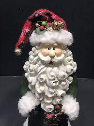 LG Santa Clause Green Multiclr Good Condition 14"Hx5 ...