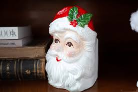 Santa Head Vase- Vintage Santa Head- Vintage Christmas ...