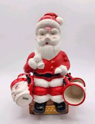 Vintage Christmas Japan Ceramic Santa Claus Whiskey Decanter ...