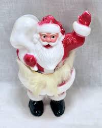Antique Hard Plastic Christmas Santa Claus Carrying Toy Bag ...
