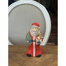Vintage Ceramic Santa Claus, Christmas Holiday Decor, 10 ...