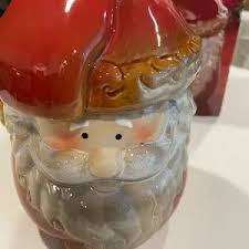 Gibson | Holiday | Santa Claus Figural Canister Cookie Jar ...