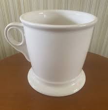 Anthropologie MONOGRAM C Mug, 12 oz Shaving, Black on White ...