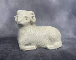 Vintage Porcelain Ram, Hand Made Japanese Porcelain Ram ...