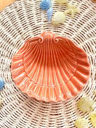 Majolica Shell Dish, Caldas Da Rainha Pottery, Coastal Decor ...