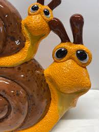 One of a Kind Handmade Ceramic Glazed Snail With Baby - Etsy