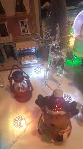 First village Christmas corner setup