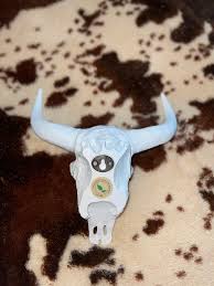 Hand Painted Cow Skull – Pieces By Danielle