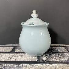 Blue Sky Seahorse Sugar Bowl With Lid And Spoon Nautical Sea ...