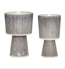 Hübsch Plinth Pot - multi | Garmentory