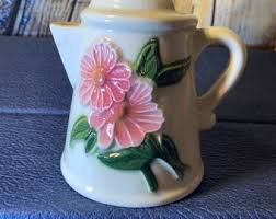 Vintage Collectible Hand Painted Tea Pot & Coffee Creamer - Etsy