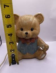 VTG Porcelain Teddy Bear Electric Night Light Figurine Home Decor Lighting | eBay